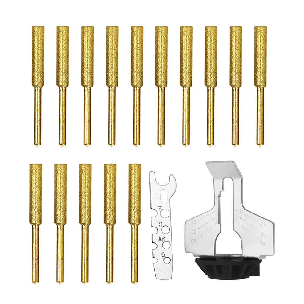 15Pcs Diamond Coated Cylindrical Burr Set 4/4.8/5.5mm Chainsaw Sharpener Stone File Chain Saw Carving Abrasive Grinding Tools
15Pcs Diamond Coated Cylindrical Burr Set 4/4.8/5.5mm Chainsaw Sharpener Stone File Chain Saw Carving Abrasive Grinding Tools