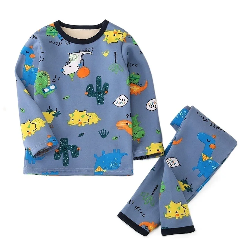 Plus velvet thermal underwear suit children s autumn clothing long trousers thickening boys and girls middle-aged baby children 
Plus velvet thermal underwear suit children s autumn clothing long trousers thickening boys and girls middle-aged baby children