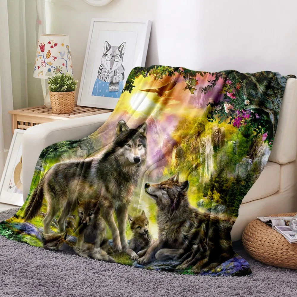 Hot Wolf 3D Print Animal Throw Blanket Scenery Winter Spring Flannel Blanket For Beds Home Textiles Luxury Adult Kids Gift Warm
Hot Wolf 3D Print Animal Throw Blanket Scenery Winter Spring Flannel Blanket For Beds Home Textiles Luxury Adult Kids Gift Warm