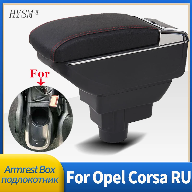 

Car Armrest Box For Opel Corsa RU Central Control Interior Parts Retrofit Storage Accessories Details