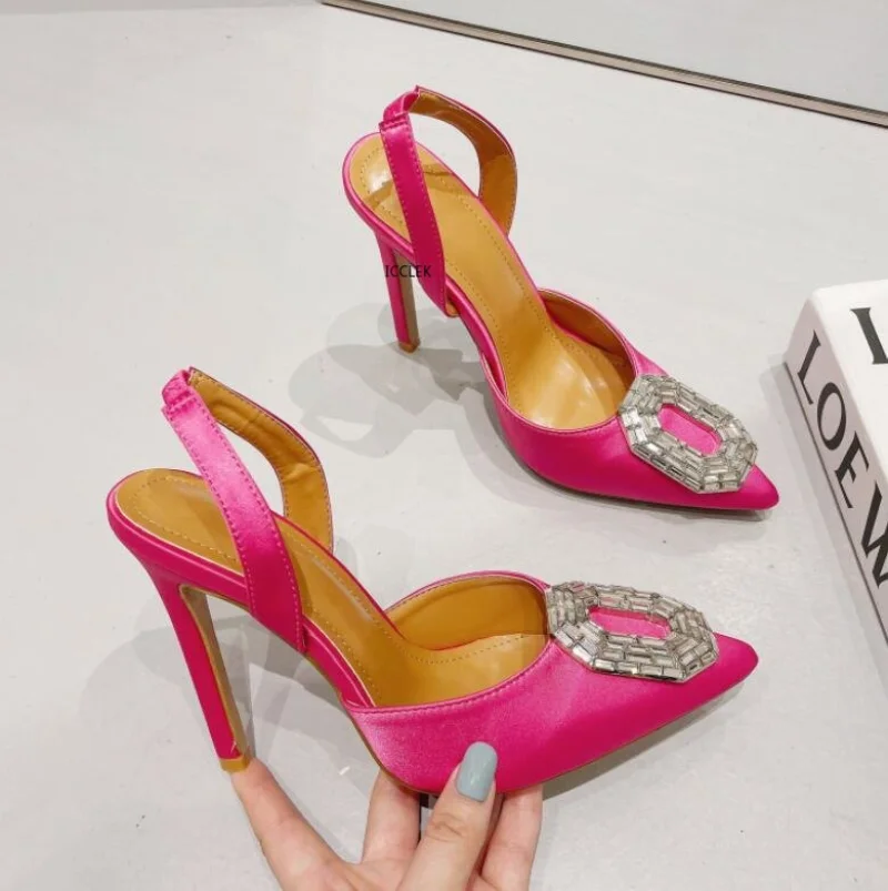 Style Rhinestones Silk Stripper Women Pumps Crystal Satin Spring Autumn Lady High Heels Slip On Party Prom Shoes
Style Rhinestones Silk Stripper Women Pumps Crystal Satin Spring Autumn Lady High Heels Slip On Party Prom Shoes