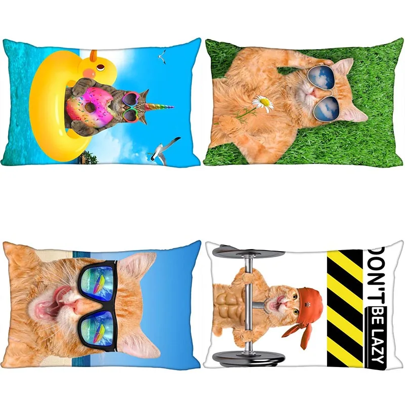 Crazy Animal Cat Pillowcase Home Living Room Decoration Pillowcase Party Accessories Rectangular Pillowcase Customizable
Crazy Animal Cat Pillowcase Home Living Room Decoration Pillowcase Party Accessories Rectangular Pillowcase Customizable
