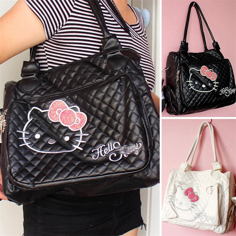 Милая Sanrio, милая мультяшная многофункциональная женская сумка Hello Kitty, модная универсальная Повседневная дорожная сумка через плечо
Милая Sanrio, милая мультяшная многофункциональная женская сумка Hello Kitty, модная универсальная Повседневная дорожная сумка через плечо