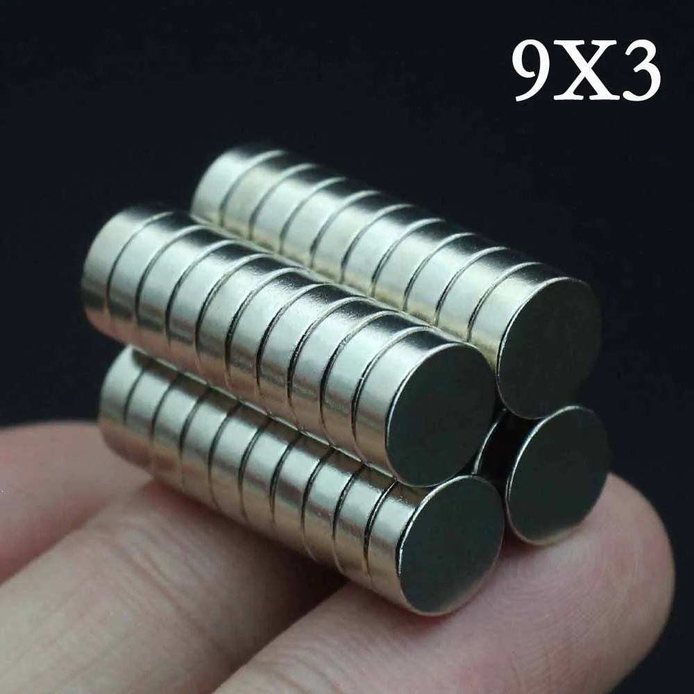 

10/15/20/25/30 Pcs 9x3 Neodymium Magnet 9mm x 3mm N35 NdFeB Round Super Powerful Strong Permanent Magnetic imanes Disc 9*3