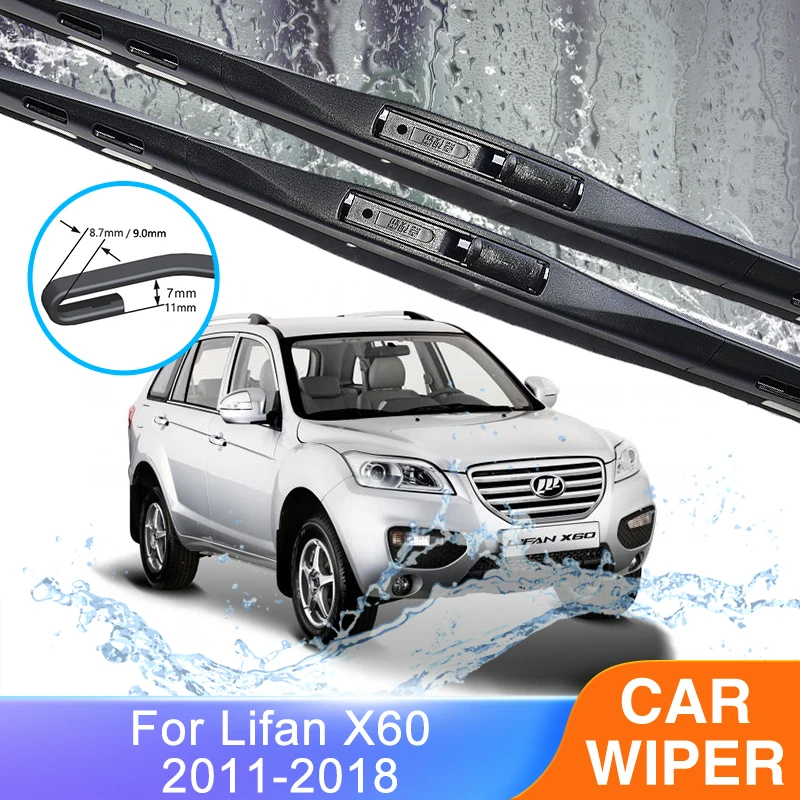 Для Lifan X60 SUV 2011 ~ 2018 передний и задний комплект автомобильных стеклоочистителей резиновая щетка для ветрового стекла лобовое стекло мойка окон сменные аксессуары
Для Lifan X60 SUV 2011 ~ 2018 передний и задний комплект автомобильных стеклоочистителей резиновая щетка для ветрового стекла лобовое стекло мойка окон сменные аксессуары