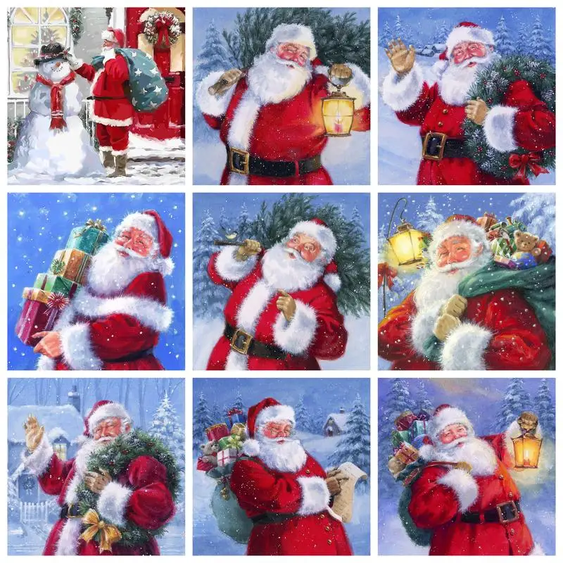 RUOPOTY Painting By Numbers For Adults Kits Christmas Santa Claus Close-up Drawing on canvas Home decoration
RUOPOTY Painting By Numbers For Adults Kits Christmas Santa Claus Close-up Drawing on canvas Home decoration