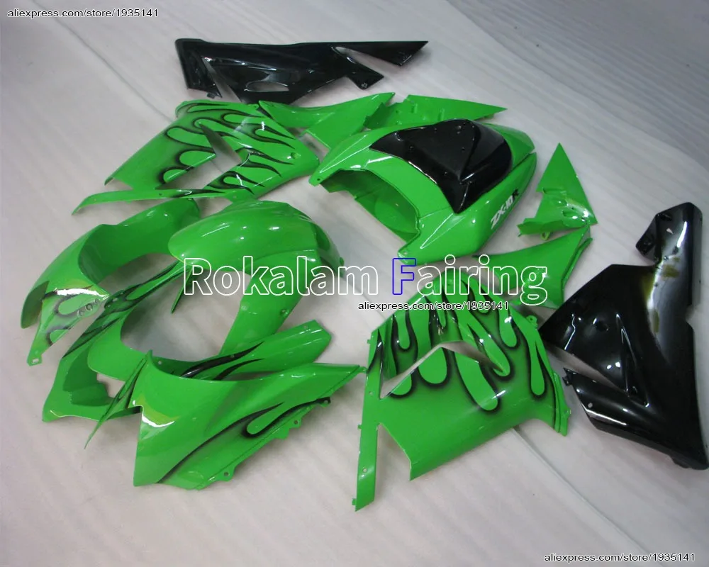 Для Kawasaki ZX-10R Новое поступление ZX 10R NINJA 04 05 комплект ZX10R черный Пламя Зеленый кузов 2004 2005 (литьё под давлением)
Для Kawasaki ZX-10R Новое поступление ZX 10R NINJA 04 05 комплект ZX10R черный Пламя Зеленый кузов 2004 2005 (литьё под давлением)