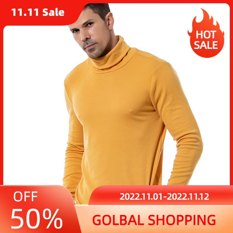 LUCLESAM Men's Turtleneck Winter Sweater Double Collar Slim Fit Sweaters Knitted Pullover Autumn Casual Jersey Male Basic Tops
LUCLESAM Men's Turtleneck Winter Sweater Double Collar Slim Fit Sweaters Knitted Pullover Autumn Casual Jersey Male Basic Tops