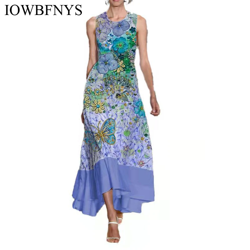 2022 Summer Dresses for Women Fashion Floral Print Patchwork Maxi Dress Tank Sleeveless Loose Dress Long Women Clothing Beach
2022 Summer Dresses for Women Fashion Floral Print Patchwork Maxi Dress Tank Sleeveless Loose Dress Long Women Clothing Beach