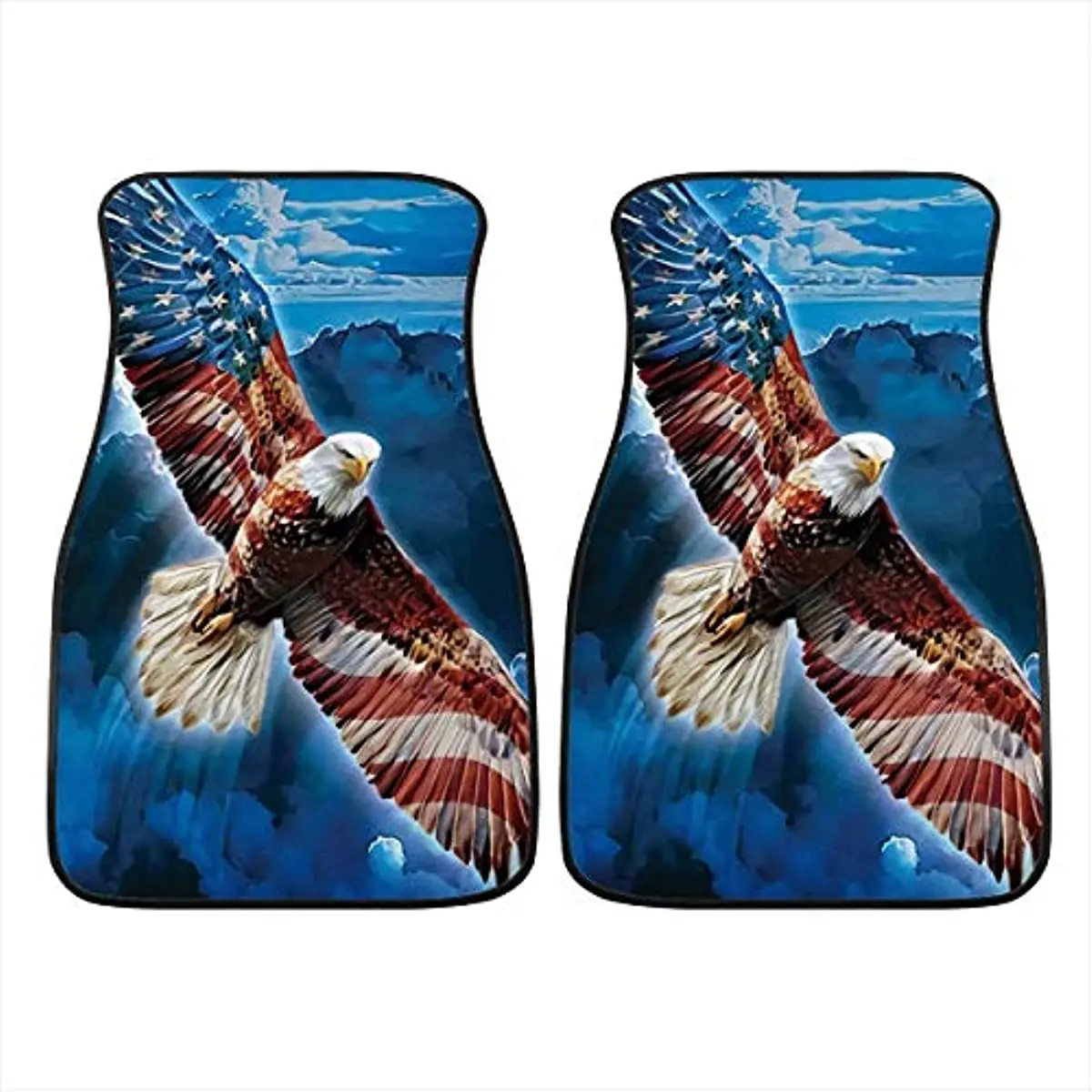 FUIBENG Bald Eagle American Flag Blue Design Universal 2 Pcs Set Car Front Floor Mats Fit for Most Vehicles, Auto Interior Floor
FUIBENG Bald Eagle American Flag Blue Design Universal 2 Pcs Set Car Front Floor Mats Fit for Most Vehicles, Auto Interior Floor
