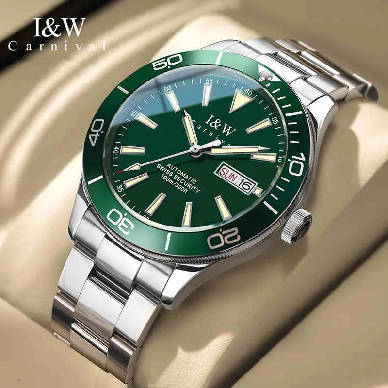 Relogio Masculino CARNIVAL Mechanical Business Watch For Men Brand Luxury Automatic Wrist Watch 100M Waterproof Reloj Hombre
Relogio Masculino CARNIVAL Mechanical Business Watch For Men Brand Luxury Automatic Wrist Watch 100M Waterproof Reloj Hombre