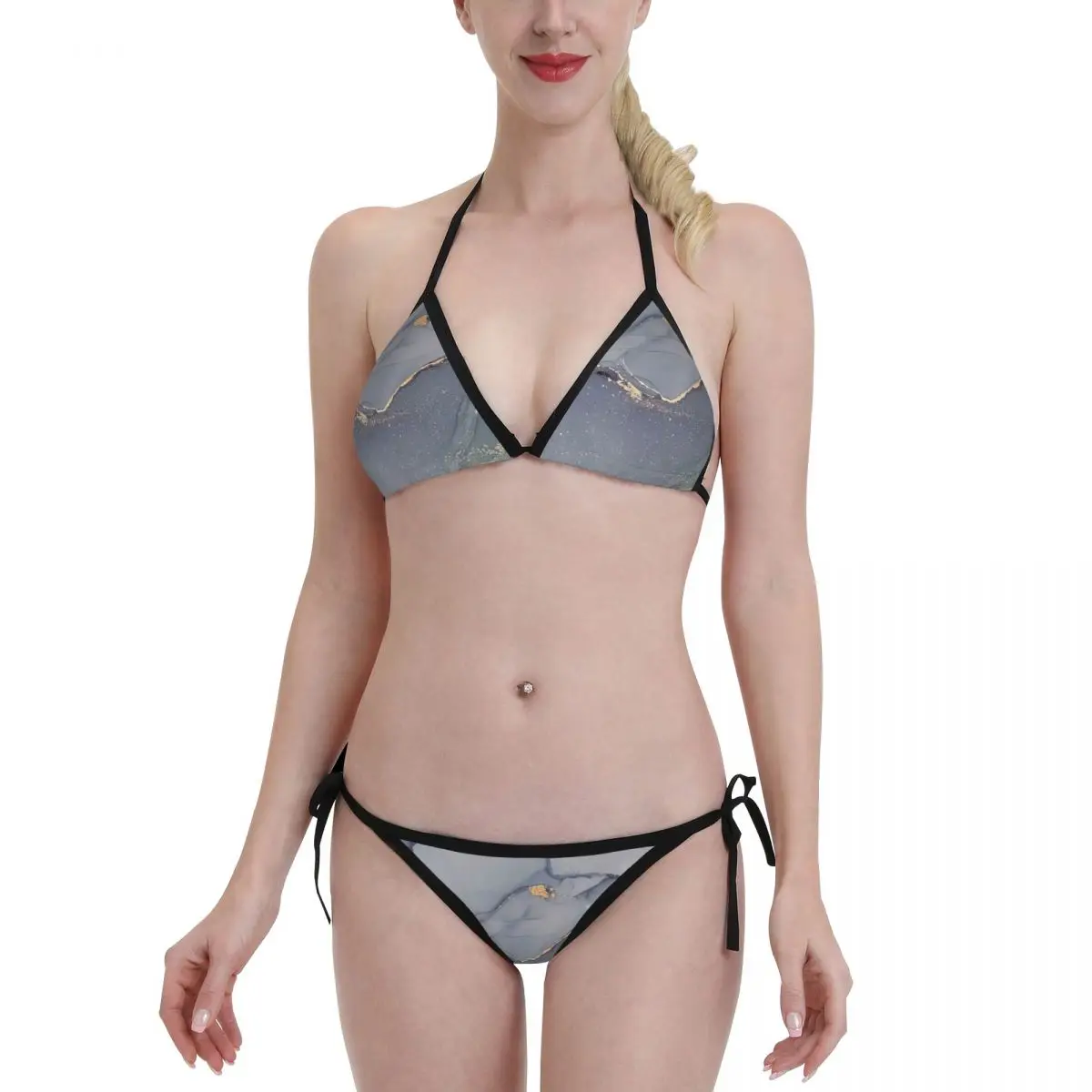 New Women Grey and Blue Sexy Wear Bikini Sets Swimsuit Marble Nordic Style Beachwear Set Push Up Bather Swimming Suit
New Women Grey and Blue Sexy Wear Bikini Sets Swimsuit Marble Nordic Style Beachwear Set Push Up Bather Swimming Suit