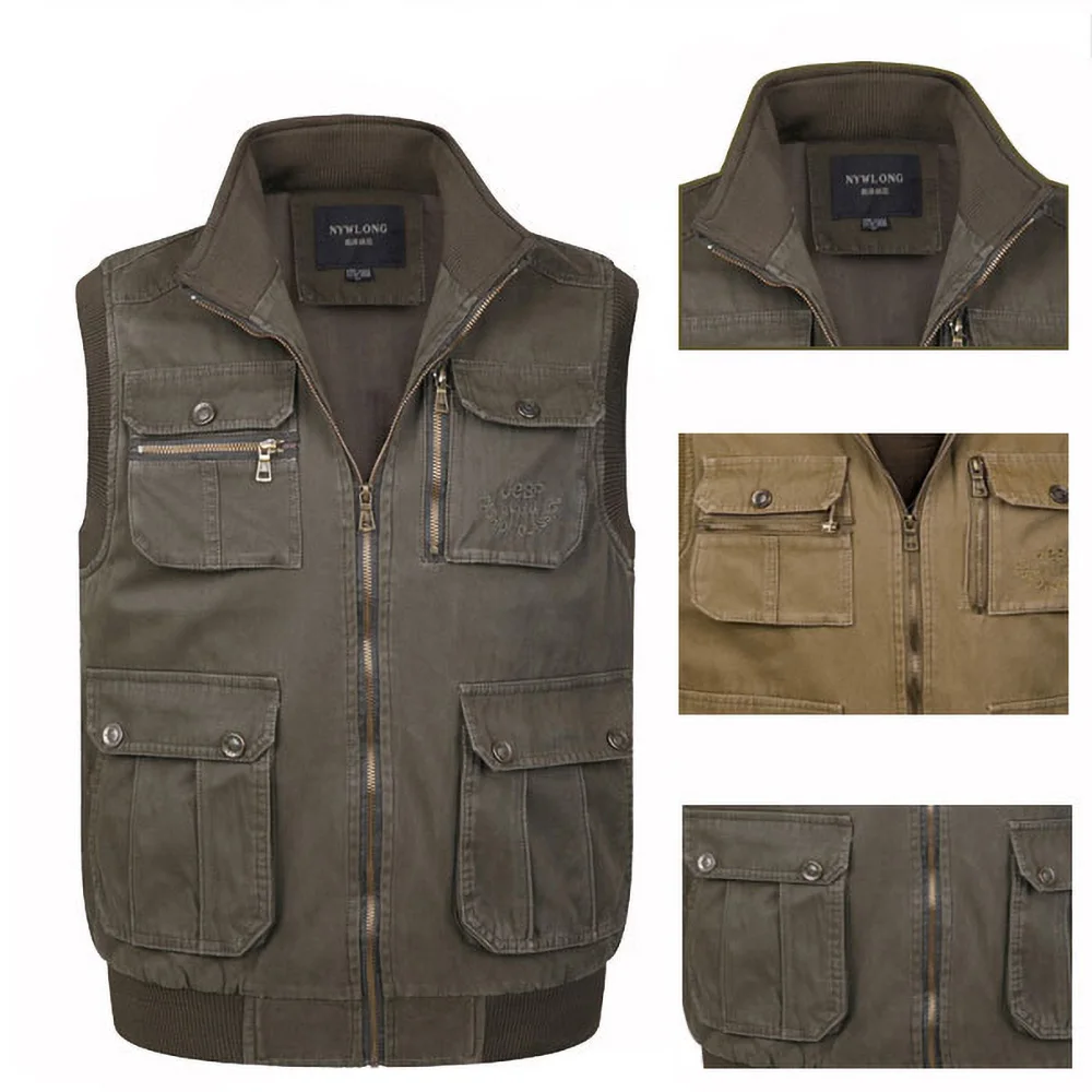 Many Male Work Sleeveless Autumn Photographer Tool Outerwear Jacket With Baggy Cotton Pocket New Vest Multi Spring Pocket Casual
Many Male Work Sleeveless Autumn Photographer Tool Outerwear Jacket With Baggy Cotton Pocket New Vest Multi Spring Pocket Casual