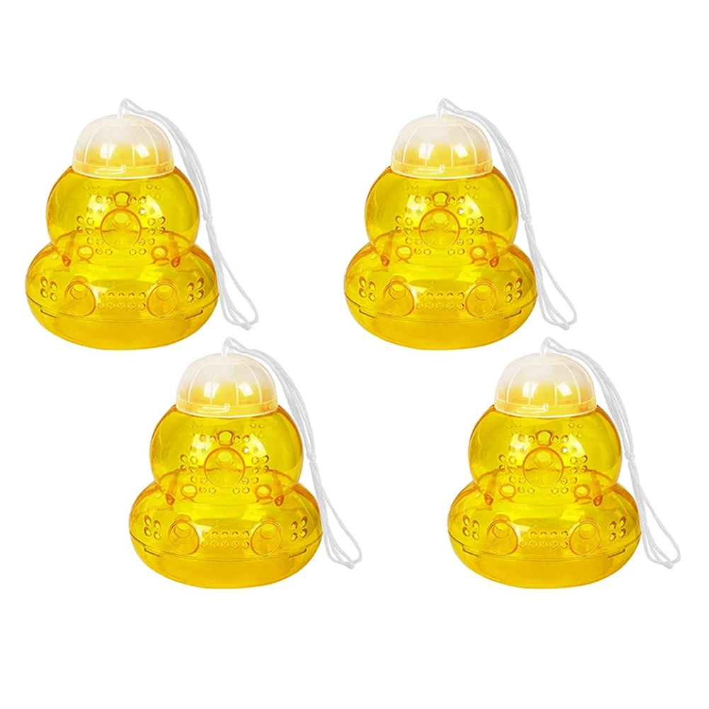 4PCS Wasp Trap For Outdoor Plastic Reusable Hornet Yellow Jacket Bee Insect Traps Hanging Deterrent For Outside
4PCS Wasp Trap For Outdoor Plastic Reusable Hornet Yellow Jacket Bee Insect Traps Hanging Deterrent For Outside