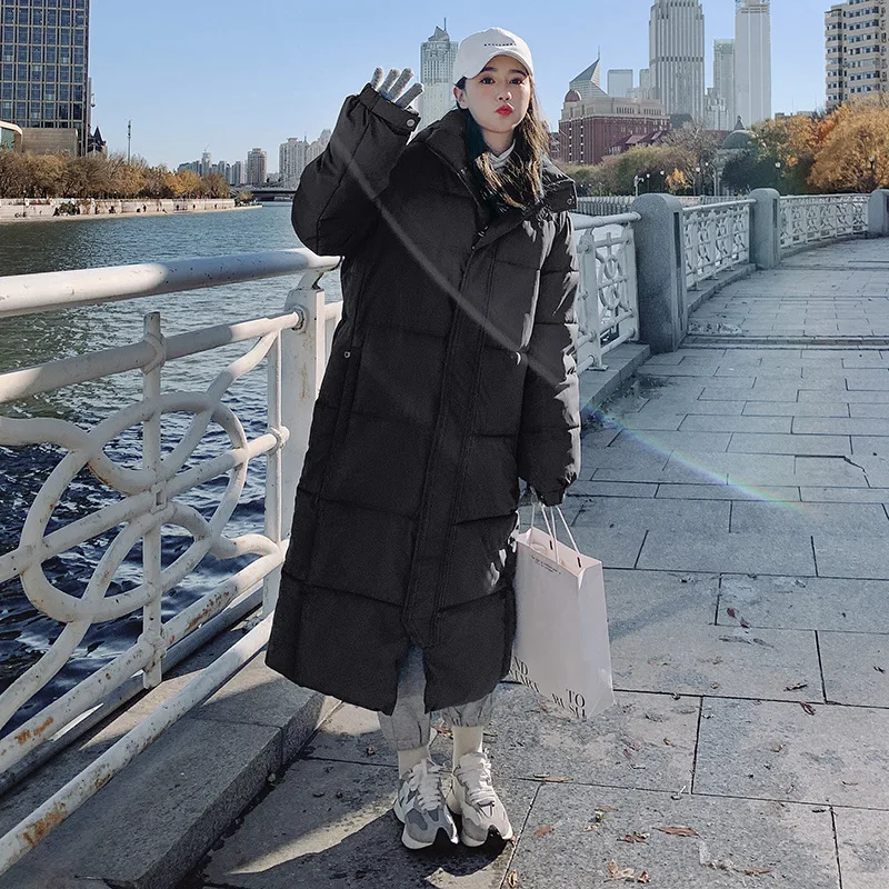 Пуховик с хлопковой подкладкой, Женское зимнее утепленное пальто для студентов до щиколотки с капюшоном.
Пуховик с хлопковой подкладкой, Женское зимнее утепленное пальто для студентов до щиколотки с капюшоном.