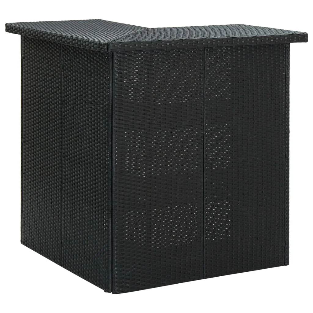 Corner Bar Table, Poly Rattan Kitchen Table , Kitchen Furniture Black100x50x105 cm
Corner Bar Table, Poly Rattan Kitchen Table , Kitchen Furniture Black100x50x105 cm