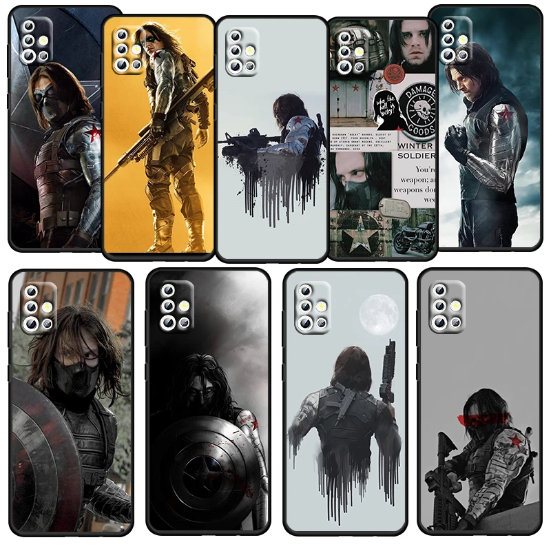 Marvel Avengers Bucky For Samsung Galaxy A52S A72 A71 A52 A51 A12 A32 A21S 4G 5G Fundas Soft Black Phone Case Capa Coque Cover
Marvel Avengers Bucky For Samsung Galaxy A52S A72 A71 A52 A51 A12 A32 A21S 4G 5G Fundas Soft Black Phone Case Capa Coque Cover