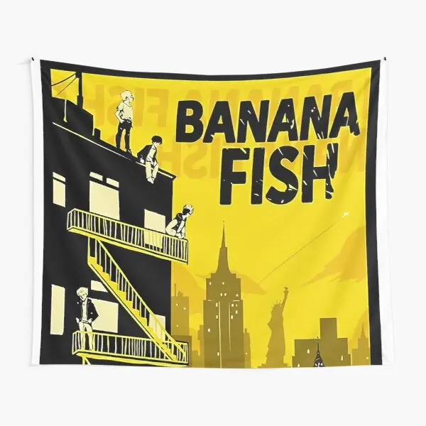 

Banana Fish Anime Tapestry Printed Blanket Wall Room Bedspread Art Hanging Home Colored Living Towel Decoration Yoga Decor