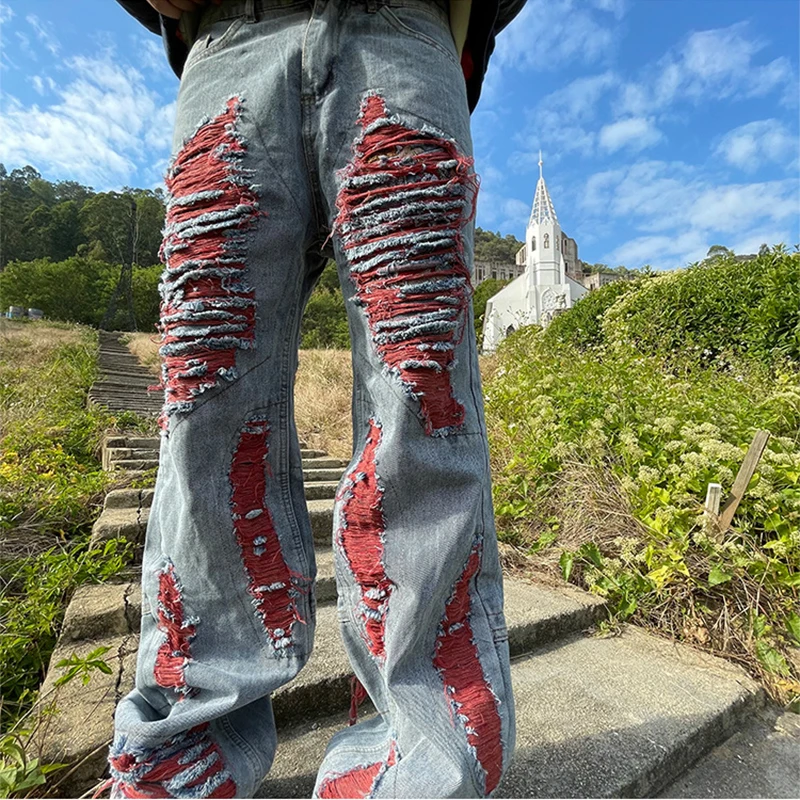Harajuku Hip-hop Mens Denim Pants Fashion Slim Irregular Hollow Out Long Pants Trouser Man Clothing Vintage Wear Out Jeans 2023
Harajuku Hip-hop Mens Denim Pants Fashion Slim Irregular Hollow Out Long Pants Trouser Man Clothing Vintage Wear Out Jeans 2023