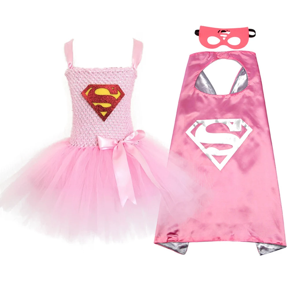 Summer Girls Tutu Dress with Mask Cloak Super Hero Inspired Baby Costume Kids Cosplay Christmas Halloween Wonder Dress
Summer Girls Tutu Dress with Mask Cloak Super Hero Inspired Baby Costume Kids Cosplay Christmas Halloween Wonder Dress