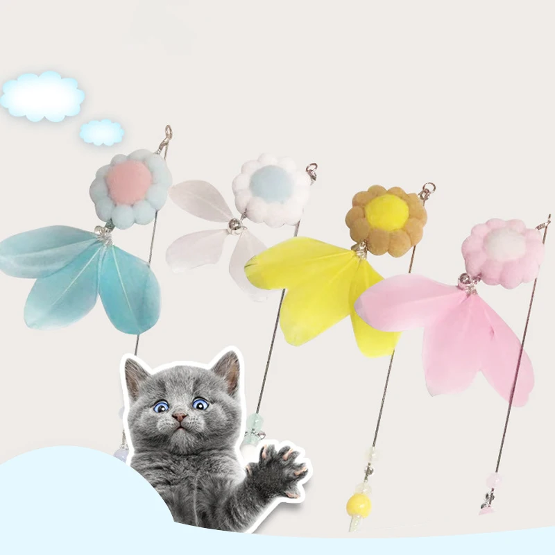 1PC Funny Interactive Stick Cat Toys Feater Flower Pet Supplies Fishing Rod Cat Accessory
1PC Funny Interactive Stick Cat Toys Feater Flower Pet Supplies Fishing Rod Cat Accessory