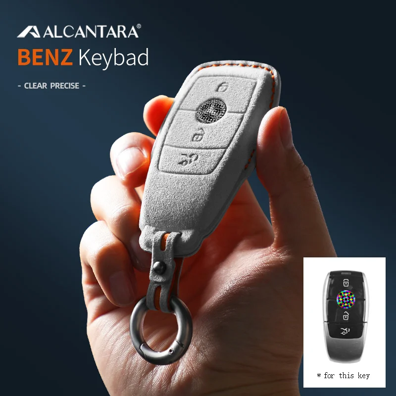 Alcantara Suede 3D Stereo Car Key Case Bag for Mercedes Benz A C E S Class GLC CLE CLA X167 W222 W213 W205 W177 AMG Accessories
Alcantara Suede 3D Stereo Car Key Case Bag for Mercedes Benz A C E S Class GLC CLE CLA X167 W222 W213 W205 W177 AMG Accessories