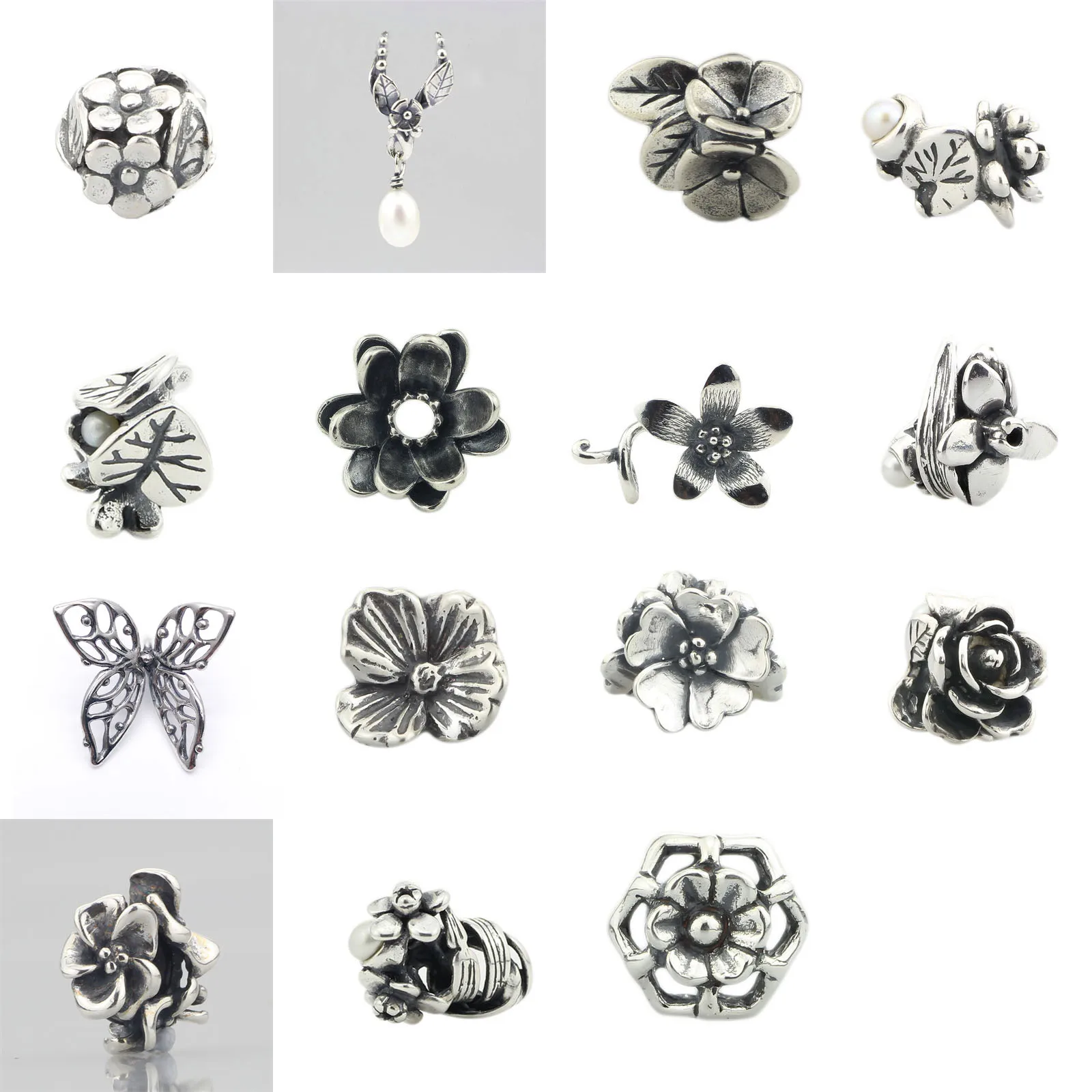 925 Sterling Silver Beads Charm Butterfly Flower Pearl Rose Lotus Spacer Fit European Troll 3.0mm Bracelet Jewelry Original
925 Sterling Silver Beads Charm Butterfly Flower Pearl Rose Lotus Spacer Fit European Troll 3.0mm Bracelet Jewelry Original