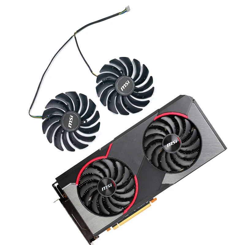 MSI RX5700XT Cooling Fan Replacement PLD10010S12HH 4pin Heatsink for MSI RX 5700 5600 XT GAMING X Graphics Card Cooling
MSI RX5700XT Cooling Fan Replacement PLD10010S12HH 4pin Heatsink for MSI RX 5700 5600 XT GAMING X Graphics Card Cooling
