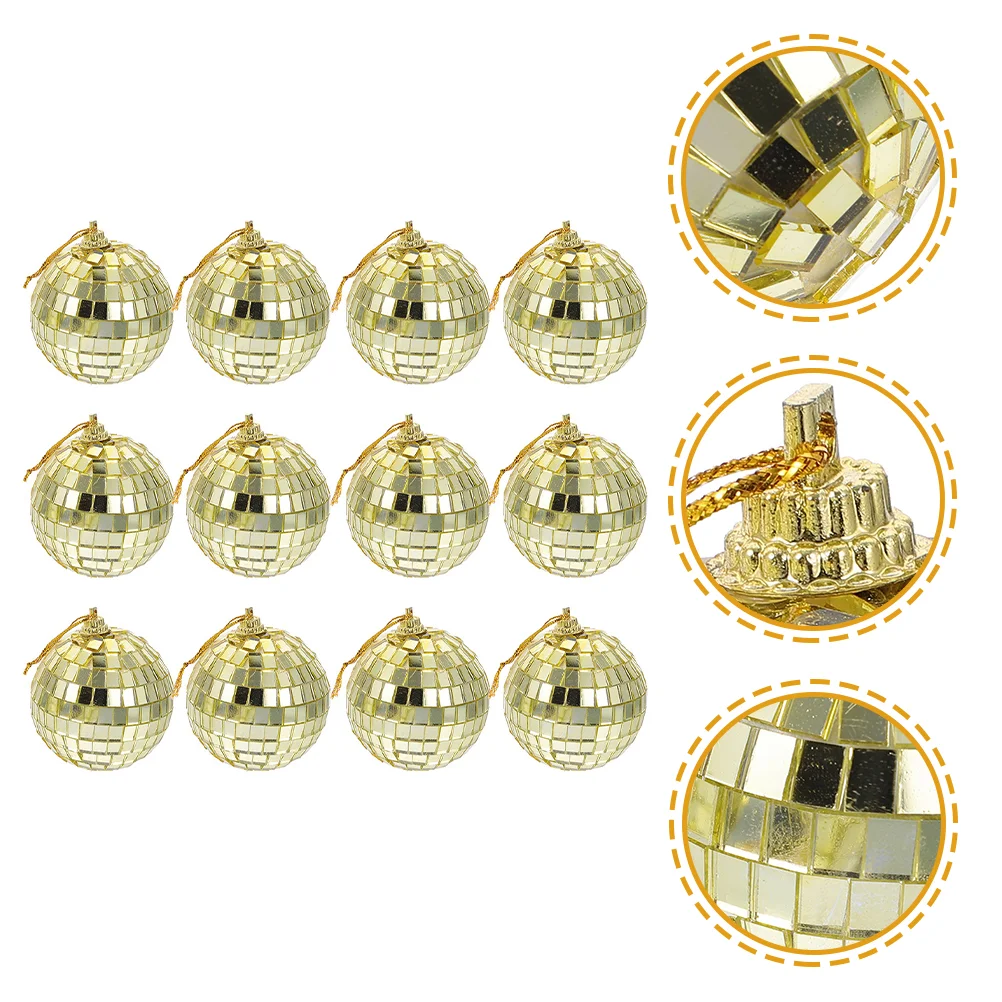 12 Pcs Christmas Tree Decoration Balls Disco Ornaments Hanging Miniture Xmas Reflective Pendant
12 Pcs Christmas Tree Decoration Balls Disco Ornaments Hanging Miniture Xmas Reflective Pendant