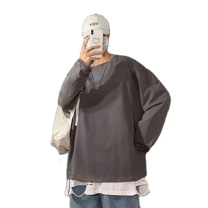 New Oversize Men's Women T Shirt Blouse Fashion Casual Loose Long Sleeves Pure Color Cotton T-shirt For Male Female Top Clothing
New Oversize Men's Women T Shirt Blouse Fashion Casual Loose Long Sleeves Pure Color Cotton T-shirt For Male Female Top Clothing