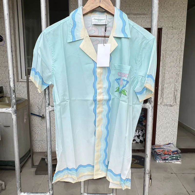 Casablanca Casual Shirts High Quality CASA Letter Printed Hawaiian Summer Street V-neck Cardigan Casablanca Short Sleeve Shirt
Casablanca Casual Shirts High Quality CASA Letter Printed Hawaiian Summer Street V-neck Cardigan Casablanca Short Sleeve Shirt