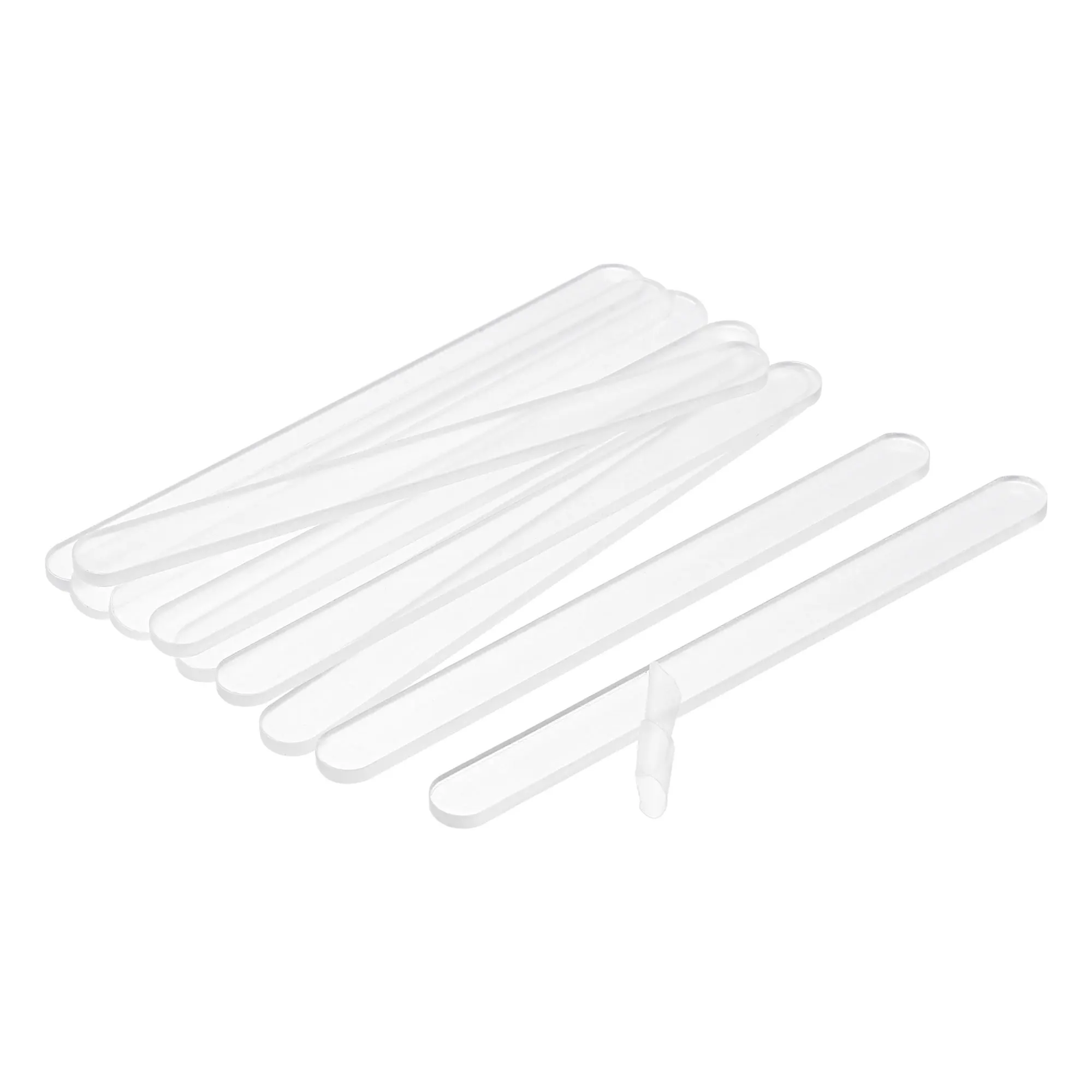 Uxcell Acrylic Sticks PMMA 11.5 x 1 CM for DIY Crafts Party Gifts, Transparent, Pack of 50 
Uxcell Acrylic Sticks PMMA 11.5 x 1 CM for DIY Crafts Party Gifts, Transparent, Pack of 50