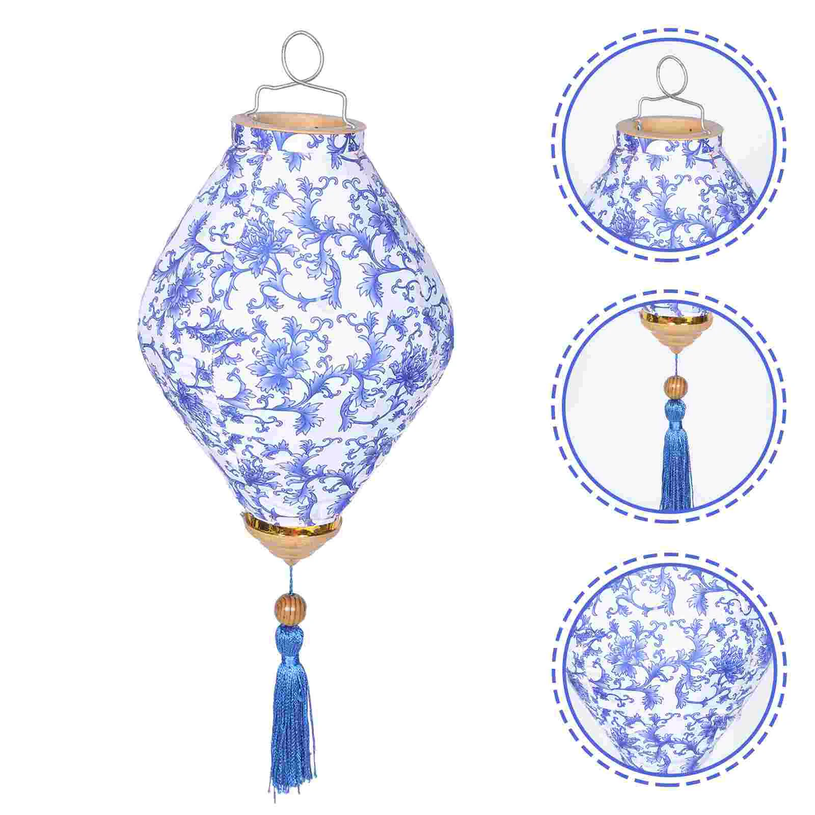 Lantern Decoration Outdoor Garden Chinese Blue White Porcelain Hanging Chinese Lanterns Charm Celebration
Lantern Decoration Outdoor Garden Chinese Blue White Porcelain Hanging Chinese Lanterns Charm Celebration
