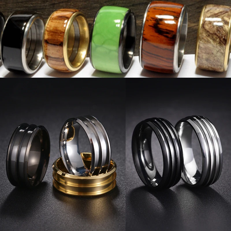 Fashion 4/5/6/8mm Stainless Steel 1/2/3Empty Groove DIY Handmaking Ring Fashion Men Women Charm Jewelry Accessories Wholesale
Fashion 4/5/6/8mm Stainless Steel 1/2/3Empty Groove DIY Handmaking Ring Fashion Men Women Charm Jewelry Accessories Wholesale