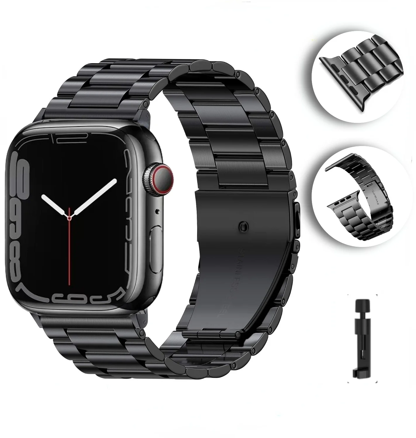 Metal strap For Apple watch Ultra 49mm 8 7 45mm 41mm stainless steel smart watch wristband For iwatch 6 5 4 3 SE 44mm 42mm 40mm
Metal strap For Apple watch Ultra 49mm 8 7 45mm 41mm stainless steel smart watch wristband For iwatch 6 5 4 3 SE 44mm 42mm 40mm