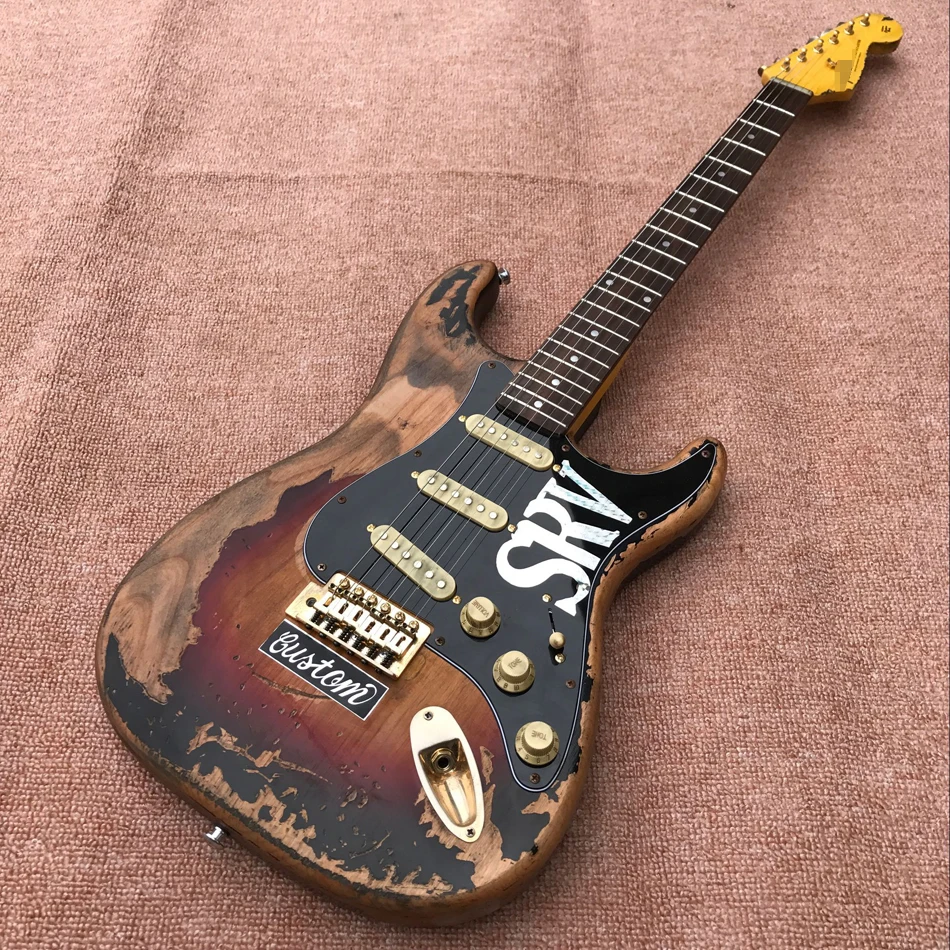 Custom Electric Guitar with Alder Body, Relic, SRV Style, Maple Neck, High Quality, Free Shipping, 01
Custom Electric Guitar with Alder Body, Relic, SRV Style, Maple Neck, High Quality, Free Shipping, 01