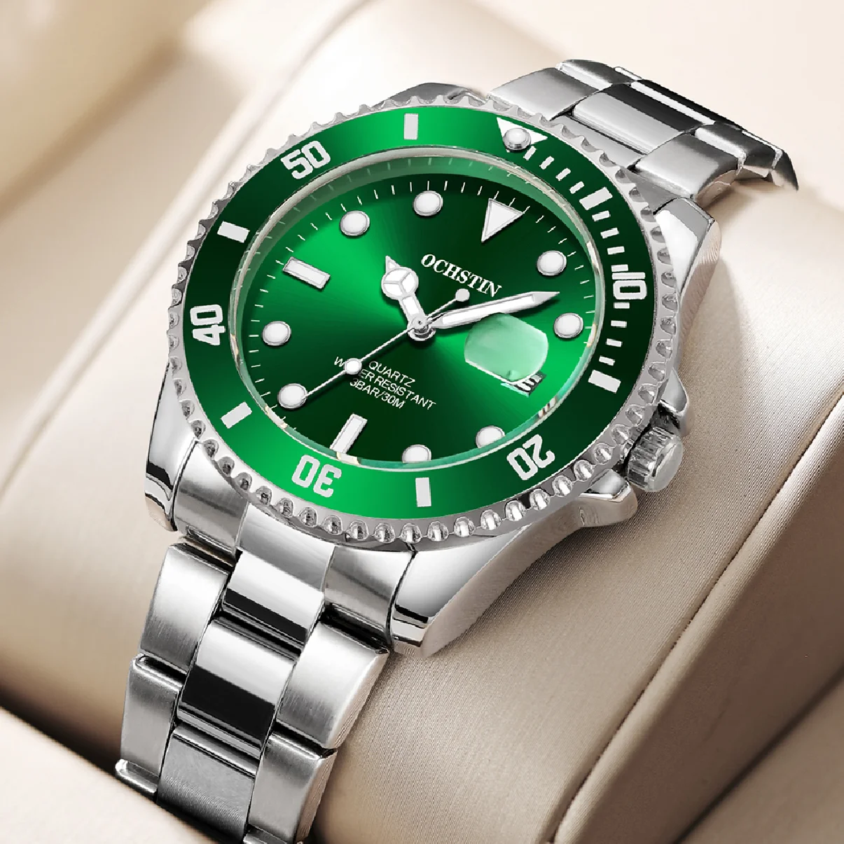 OCHSTIN Watches Mens Top Brand Luxury Casual Stainless Steel Green Sport Wristwatch Waterproof Luminous Quartz Classic Clock
OCHSTIN Watches Mens Top Brand Luxury Casual Stainless Steel Green Sport Wristwatch Waterproof Luminous Quartz Classic Clock