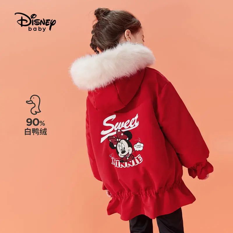 Disney Winter 2022 New Cute Cartoon Minnie Down Jacket Baby Lace Hem Fur Collar Thicken Warm Children's Jacket
Disney Winter 2022 New Cute Cartoon Minnie Down Jacket Baby Lace Hem Fur Collar Thicken Warm Children's Jacket
