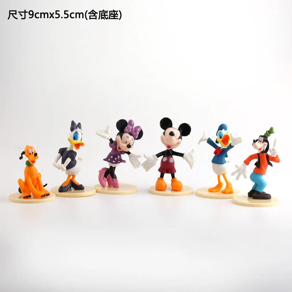 6pcs/set Disney Doll Cartoon Figures Mickey Mouse Minnie Donald Action Figure Toy Car Decoration Children's Gifts
6pcs/set Disney Doll Cartoon Figures Mickey Mouse Minnie Donald Action Figure Toy Car Decoration Children's Gifts