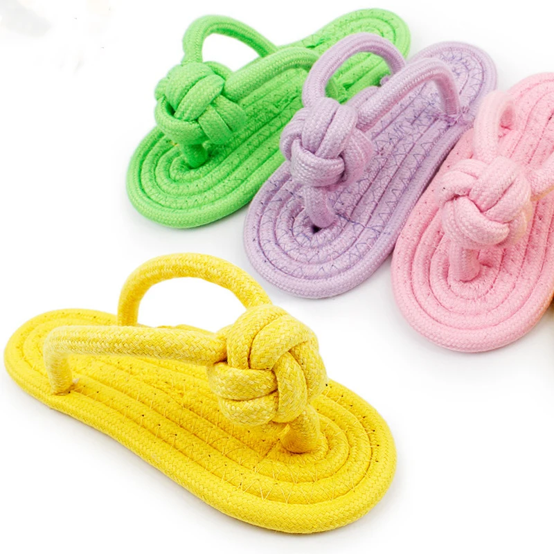 Pet Dog Chew Knot Toy Cotton Rope Slippers Pet Toy Cleaning Teeth Bite Resistant Chew Puppy Toy Dogs Accessories
Pet Dog Chew Knot Toy Cotton Rope Slippers Pet Toy Cleaning Teeth Bite Resistant Chew Puppy Toy Dogs Accessories