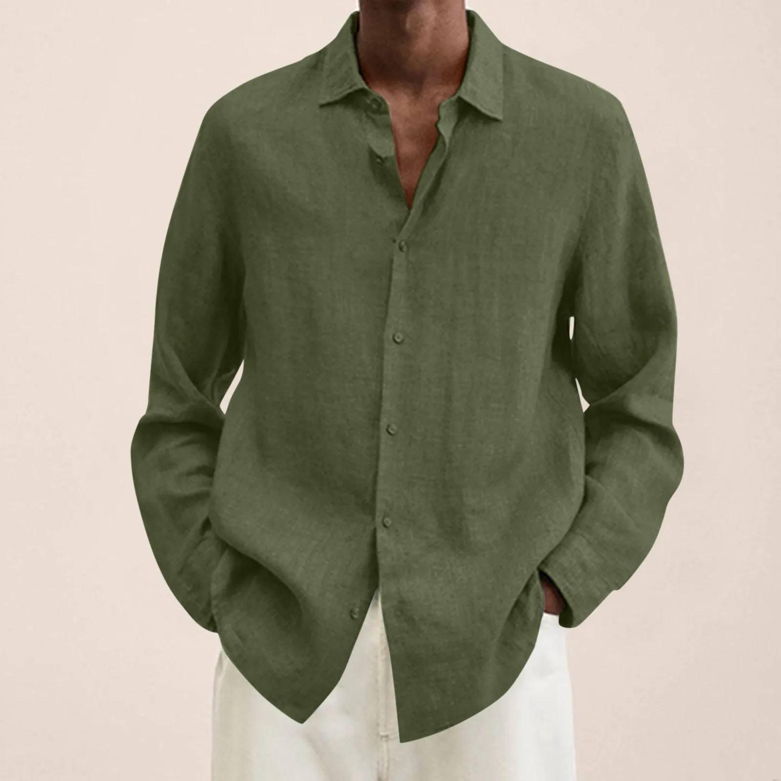 Spring Autumn Cotton Linen Shirts For Men Casual Long Sleeve Shirts Blouses Solid Turn-Down Collar Handsome Shirts Male Clothing
Spring Autumn Cotton Linen Shirts For Men Casual Long Sleeve Shirts Blouses Solid Turn-Down Collar Handsome Shirts Male Clothing