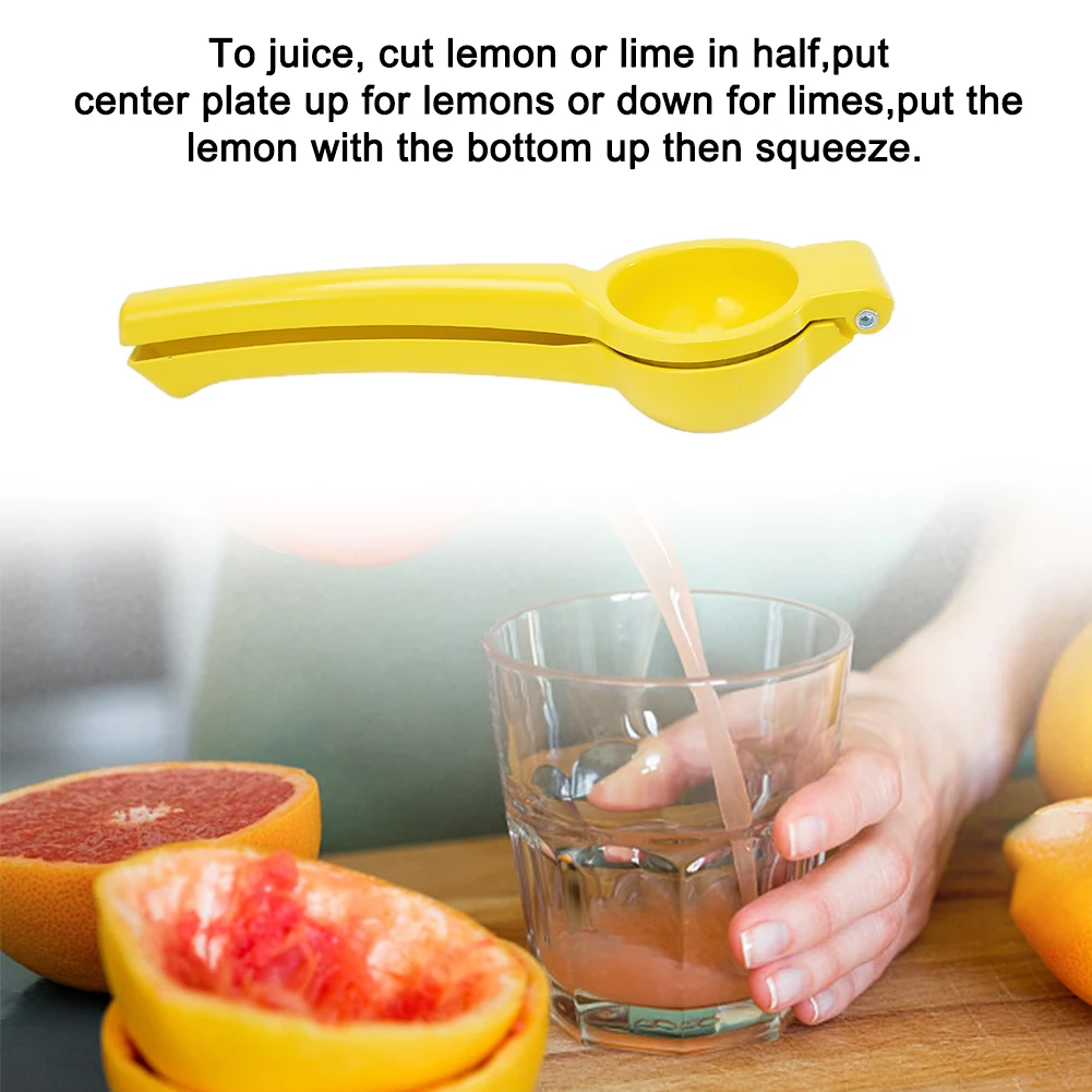 Brand New Lemon Squeezer Juicer Yellow 20*6*4cm Aluminium Alloy Juice Lime Juice Maker Kitchen Manual Lemon Clamp
Brand New Lemon Squeezer Juicer Yellow 20*6*4cm Aluminium Alloy Juice Lime Juice Maker Kitchen Manual Lemon Clamp