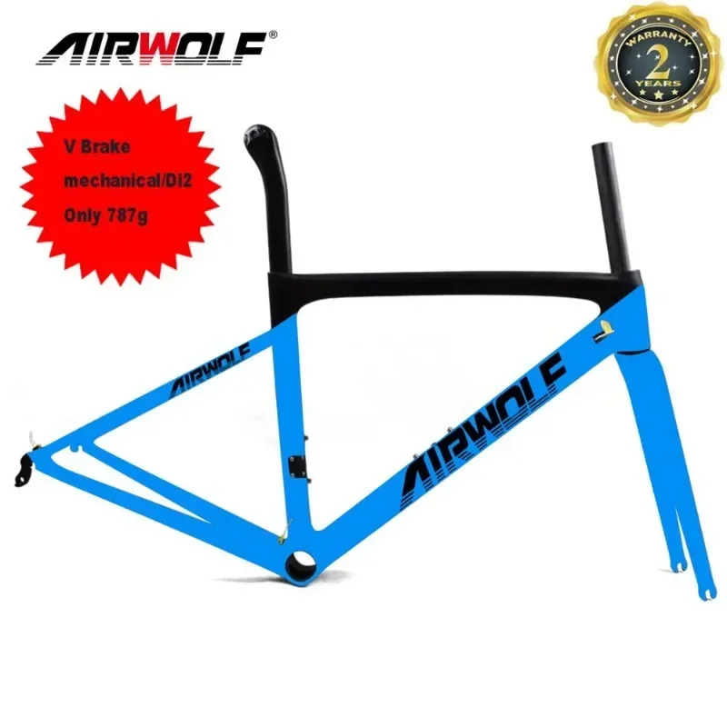 AIRWOLF 2022 NEW Carbon Frame Aero Road Bicycle Frameset Rim Brake 44 49 52 54 56 58cm Matte Glossy Racing Road Bike Frames
AIRWOLF 2022 NEW Carbon Frame Aero Road Bicycle Frameset Rim Brake 44 49 52 54 56 58cm Matte Glossy Racing Road Bike Frames