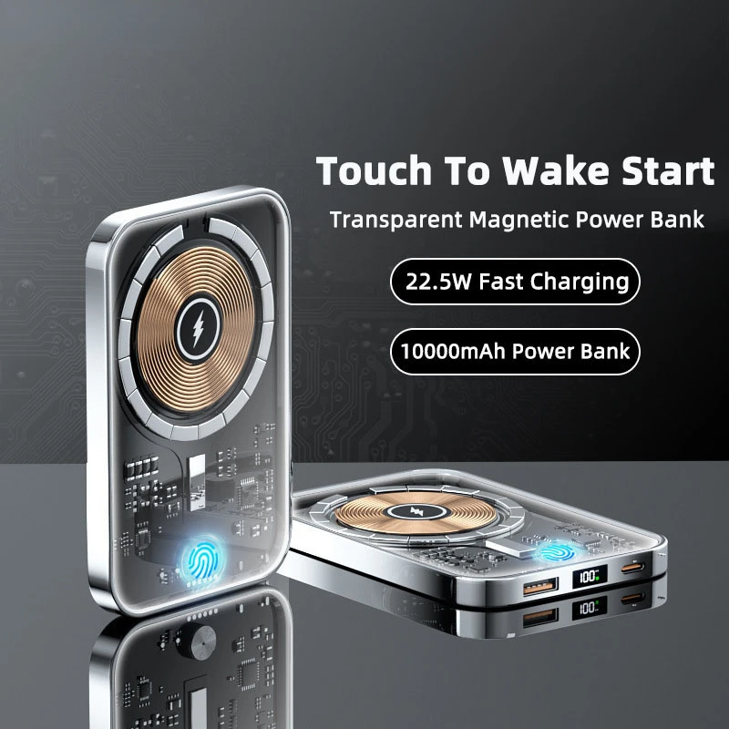 10000mAh Transparent Wireless Power Bank Portable External Auxiliary Battery 22.5W Fast Charger for iPhone 14 13
10000mAh Transparent Wireless Power Bank Portable External Auxiliary Battery 22.5W Fast Charger for iPhone 14 13