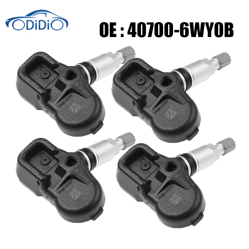 40700-6WY0B 407006WY0B Tire Pressure Sensor 433 MHZ TPMS For Infiniti Q70 QX50 QX70 QX80 Nissan Leaf 2013-2022
40700-6WY0B 407006WY0B Tire Pressure Sensor 433 MHZ TPMS For Infiniti Q70 QX50 QX70 QX80 Nissan Leaf 2013-2022