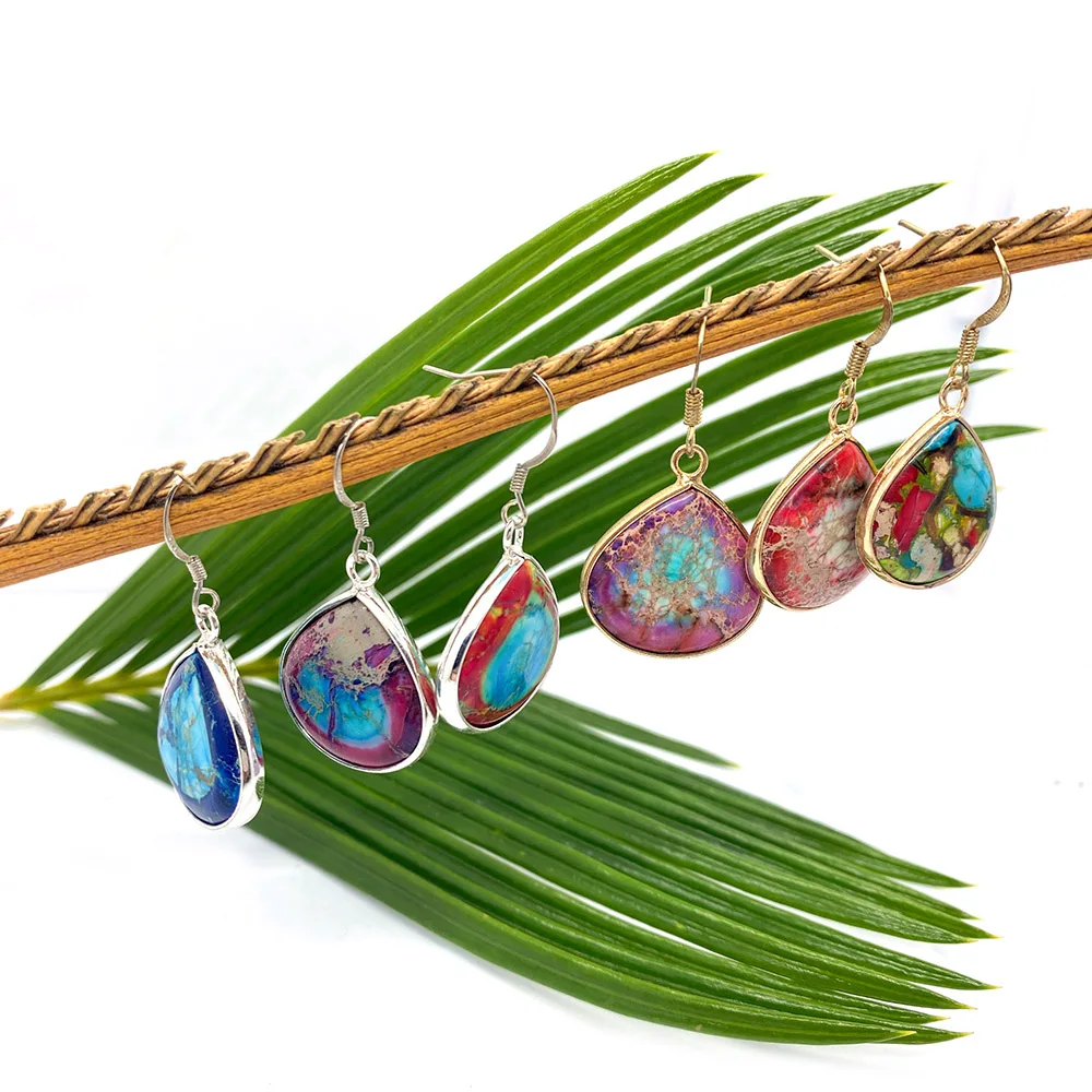 Exquisite Natural Stone Round Drop Pendant Earrings 24x21mm Colored Emperor Stone Cute Charm Fashion Jewelry Boutique Accessory
Exquisite Natural Stone Round Drop Pendant Earrings 24x21mm Colored Emperor Stone Cute Charm Fashion Jewelry Boutique Accessory