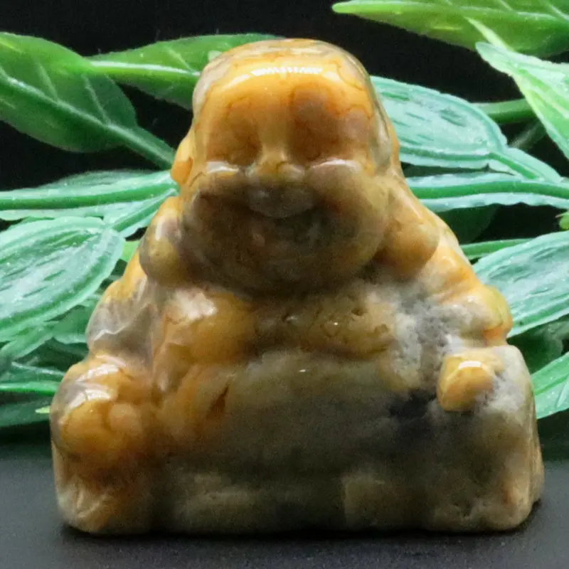 1.4inch 37g Maitreya Happy Laughing Buddha Figurine Natural Crazy Agate Gemtone Carved Crystal Healing Statue Decor
1.4inch 37g Maitreya Happy Laughing Buddha Figurine Natural Crazy Agate Gemtone Carved Crystal Healing Statue Decor