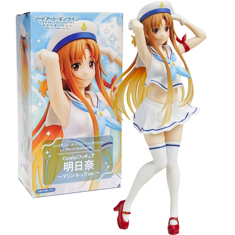 24CM Popular Japanese Anime Sword Art Online Asuna Sailor Outfit Figure SAO Model Dolls Toy Girls Gift Collect Boxed Ornaments
24CM Popular Japanese Anime Sword Art Online Asuna Sailor Outfit Figure SAO Model Dolls Toy Girls Gift Collect Boxed Ornaments