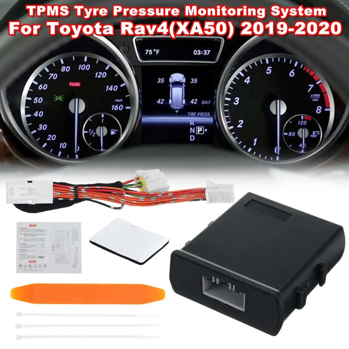 Car TPMS TIRE Tyre Pressure Monitoring System Digital LCD Dash Board Display Auto Security Alarm for Toyota Rav4 2019 2020
Car TPMS TIRE Tyre Pressure Monitoring System Digital LCD Dash Board Display Auto Security Alarm for Toyota Rav4 2019 2020