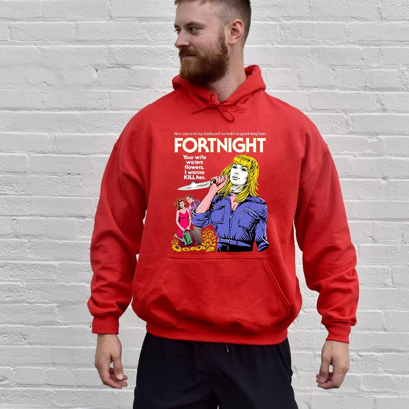 Мужская осенне-зимняя толстовка с принтом на Хэллоуин в стиле Fortnight Бархатный